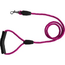 Melonika Üçlü Sarmallı Köpek Gezdirme Halatı 1 CM-120 cm Pembe