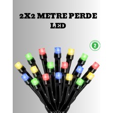 2x2 Metre Pil ile Çalışan Perde LED Işık – 8 Modlu Dekoratif - Lisinya