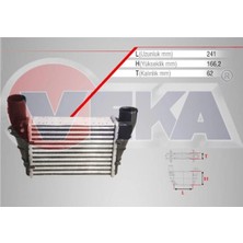Moontime Alaçatı Turbo Radyatörü Passat-A4-A6 Afn-Avg-Aeb-Apu 1,8 T-1,9 Tdi 97-00 8ml 376 727-581 058145805H 05814580