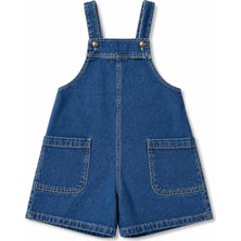 La'ciel Paris La Ciel Paris Kız Çocuk Denim Tulum Mavi