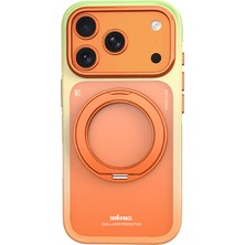 Gordonix Wlons iPhone 18 Pro Max / 17 Pro Max ile Uyumlu Kılıf, 360° Dönen Manyetik Standlı, Magsafe Uyumlu, Askeri Standart Darbe Korumalı, Şok Emici Zırh Kapak Arvox