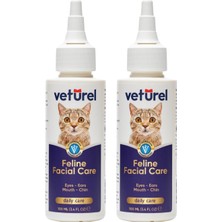 Veturel Kedi Yüz Bakım Solüsyonu 2X100ML