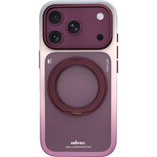 Gordonix Wlons iPhone 18 Pro Max / 17 Pro Max ile Uyumlu Kılıf, 360° Dönen Manyetik Standlı, Magsafe Uyumlu, Askeri Standart Darbe Korumalı, Şok Emici Zırh Kapak Arvox