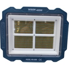 Melonika Wıson WS-5585 Çok Fonksiyonlu 3 Solar Panelli 400W Spot Aydınlatma