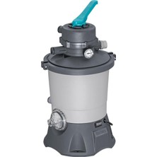 3596L Yer Üstü Havuz Kum Filtresi Pompası - 30,5 cm x 30,5 cm x 62 cm - Gri/yeşil