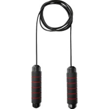 Zerogym JP04 Rulmanlı  Atlama Ipi Siyah Kırmızı