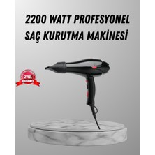 2200W Fön Makinesi – Profesyonel Ac Motor, Soğuk ve Sıcak Üfleme - Lisinya