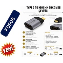 For Line Forline F0506 Type-C To HDMI Çevirici 4K 60HZ