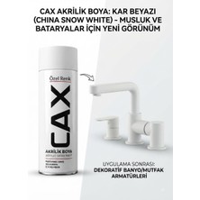 CAXCOLORS Cax Akrilik Sprey Boya 400ML - Musluk Batarya Mutfak Banyo Armatür Yenileme Boyası