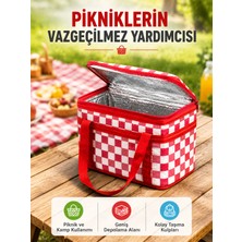 25 Litre Geniş Hacimli Termos Çanta Dayanıklı Fermuarlı Isı Korumalı Taşıma Çantası - Lisinya