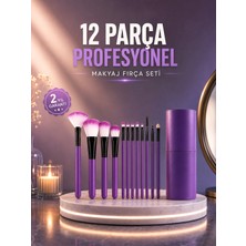 12’li Profesyonel Makyaj Fırça Seti Ultra Yumuşak Sentetik Kıllı - Lisinya