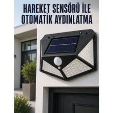 Hareket Sensörlü Güneş Enerjili Duvar Lambası Dış Mekan Için Güçlü LED Aydınlatma - Lisinya