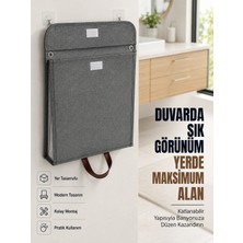 Katlanır Duvar Askılı Çamaşır Sepeti Geniş Iç Hacimli Banyo Düzenleyici - Lisinya