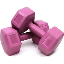 Asitan 1 kg 2 Adet Dambıl Halter Ağırlık, Tek Ebat, SML1212DMBLMRTB, Pembe