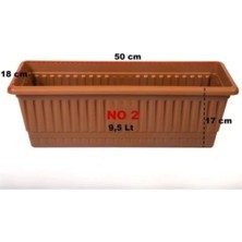 Moontime Alaçatı Toprak Orta Dış Mekan Balkon Saksı 9,5 Litre