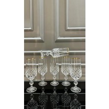 Moontime Alaçatı Kristal Kesme El Işi Kahve Yanı Su Bardağı