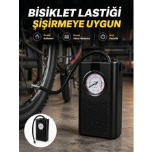 Analog Manometreli Kompakt Araç Hava Pompası Lastik Şişirme Cihazı - Lisinya