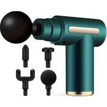 Asitan 4 Başlıklı USB Şarj Olabilen Masaj Tabancası | Masaj