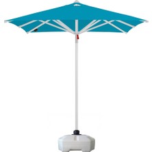 Asitan Sunminyum 200X200 Polyester Kumaşlı + 50 Litre Bidonlu Bahçe Şemsiyesi (Turkuaz)