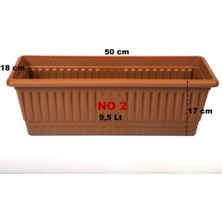 Moontime Alaçatı Balkon Saksı Orta Boy 9 Litre