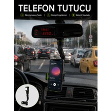 Dikiz Aynası Telefon Tutucu Katlanabilir Ayarlanabilir Araç Içi Telefon Standı - Lisinya