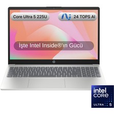 HP AI 15 Intel Core Ultra 5 225U 16GB 512GB SSD Freedos 15.6" Taşınabilir Bilgisayar D51E0EA