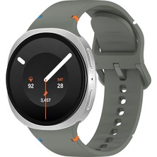 Sneezy Samsung Galaxy Watch 9 44MM 40MM Ile Uyumlu Metal Tokalı Spor Silikon Kordon