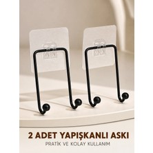 GIGA Ikili Duvar Tipi Yapışkanlı Askılık Pratik Ev Düzenleme Askısı