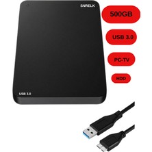 Snrelk 500 GB  Taşınabilir Harici Hard Disk 2.5 Tv-Pc Uyumlu HDD