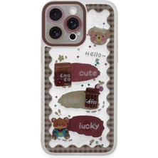 Kmrsfres Newface Iphone 14 Pro Kılıf Sweet Desenli Silikon Kapak - Şeffaf