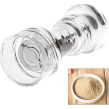 Moontime Alaçatı 2 Adet Mutfağınız Için Plastik Baharat Değirmeni Tuz Karabiber Öğütücü