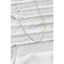 cm 14K Gold Renk 60 cm Zincirli Kadın Kolye 5886