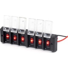 Moontime Alaçatı 6'lı Switch Panel - Su Geçirmez Kapaklı