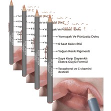 Uzun Süre Kalıcı Dağılma Yapmayan Nemlendirici Dudak Kalemi - Lipliner Pencil 04 Salmon (4 Pake