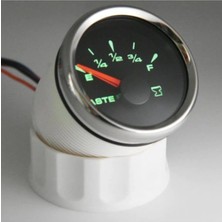 Moontime Alaçatı Atık Su Seviye Göstergesi 12/24V Çap 52MM Siyah Tekne Yat