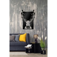 Moontime Alaçatı Deer Tablo Ahşa Duvar Dekoru