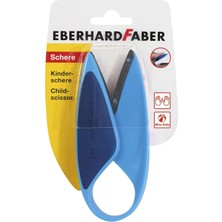 Eberhard Faber 579951 – Mini Kids Çocuk Makası, Mavi, Solaklar ve Sağ Elini Kullananlar Için U