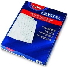 Noki Cristal Kristal Poşet Dosya 100 Adet Föy Dosya