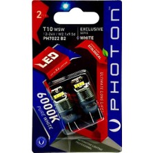 Photon Ampul T10 W5W 12-24V 4+4+4 LED Exlusive (2'li Blister) Pht PH7022 B2