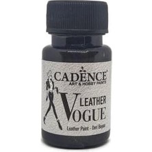 Cadence Leather Vogue Deri Boyası Metalik Lvm-09 Siyah 50 ml