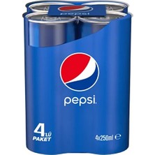 Pepsi Cola Kutu Kola 4X250 Ml.
