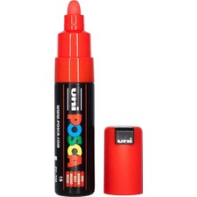 Posca Uni-Ball 181321 Marker Uni Geniş Yuvarlak Uçlu, Kırmızı