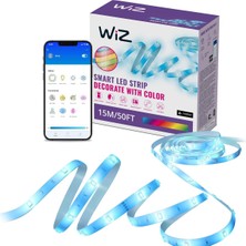 Wiz Rgb LED Işık Şeridi, 15 M, Ayarlanabilir, 16 Milyon Renk + Beyaz Tonları, Önceden Ayarlanm