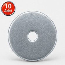 Alet Çantam 55MM Büyük Kalın Demir Pul Galvanizli Şase Vida Civata Pulu -10 Adet