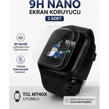 Guardon Tc Lmovetime MT40X Akıllı Çocuk Saati Ekran Koruyucu 9h Nano Kırılmaz 2 Adet