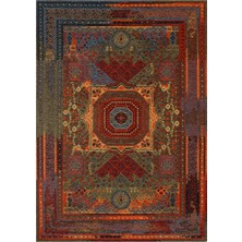 Eko Halı Anadolu Kilim AND13 Multy Kaliteli Anadolunun Eski Antik Kilim Desenlerine Sahip Kaymaz Tabanlı Yıkanabilir Kilim