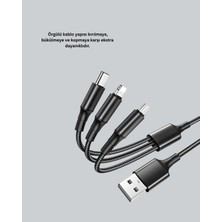 Zero Land Ece-Umay Evrensel 3 Başlıklı Şarj Kablosu – Iphone Huawei  Için