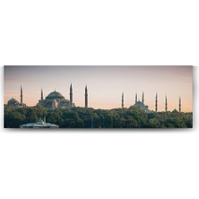 Istanbul Camiler Panorama Tablo - 90X30CM