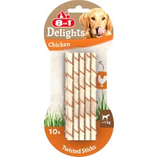 8in1 Delights Twisted Sticks 55 Gram