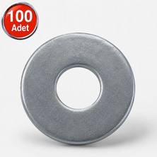 Alet Çantam  Demir Pul Galvanizli 1/4 (7 mm x 18 mm x 1 mm) 100'lü Paket